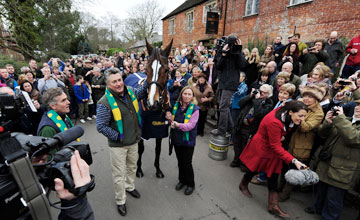 Kauto Star - paraded through the streets of Ditcheat - 27/12/2011