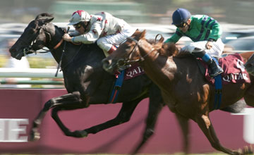 Frankie Dettori and Dabirsim win the Prix Jean-Luc Lagardere Frankie Dettori and Dabirsim win the Prix Jean-Luc Lagardere