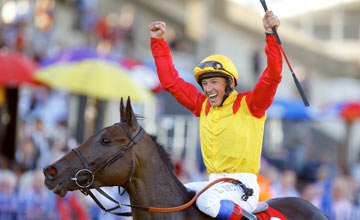 Frankie Dettori , Snow Fairy, Leopardstown 08.09.2012