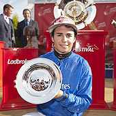 Mickael Barzalona - St Leger - Doncaster 2012