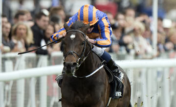 Magician (Ryan Moore) wins the Dee Stakes