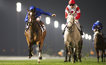 CERTIFY (Michael Barzalona) wins the Saeed & Mohammed Al Naboodah Group Trophy Handicap , for trainer, Charlie Appleby , at the Forth Carnival meeting on January 30, 2014.