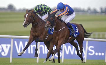 Bracelet (Colm O'Donoghue) wins the Darley Irish Oaks