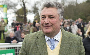 Paul Nicholls celebrates winning