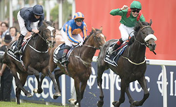 US Army Ranger (left) misses Curragh rematch with Harzand (right)