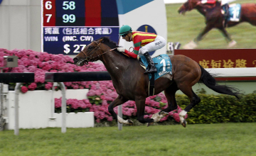 Maurice scores in the Champions Mile Maurice scores in the Champions Mile