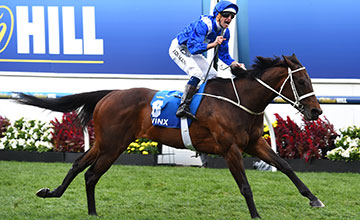 Hugh Bowman riding Winx Hugh Bowman riding Winx